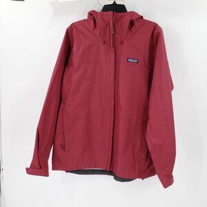 Patagonia Rain Jacket Womens Large Torrentshell 3L Zip Up Hooded waterproof hike